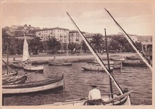 264) CARTOLINA LA SPEZIA LA BANCHINA BARCHE ANIMATA