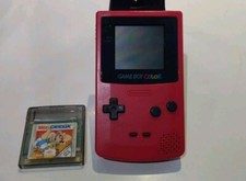 Console Nintendo Game Boy Color Rosso Ottime condizioni FUNZIONANTE + Gioco