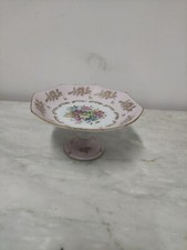 ANTICA RARITÀ PREZIOSA ALZATA CENTROTAVOLA MAIOLICA CERAMICA ALZATINA PORCELLANA