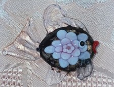 CIONDOLO PESCIOLINO ROSA - VETRO DI MURANO