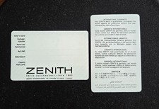 Carte Zenith Guarentee mai