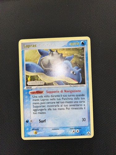 Pokemon lapras stamped - 8/92,