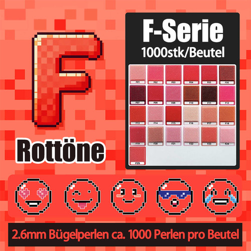 Perline stiro serie rosso - serie, f