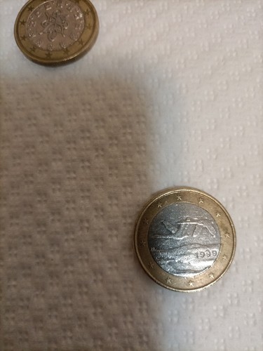 Moneta euro rara finlandia - moneta,