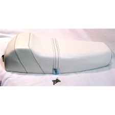 Sella bianca con gobba super corsa per VESPA PX PE 125 150 200 cc.