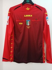 Maglia da Arbitro di Calcio AIA Figc Rosso Legea Taglia M come Nuova