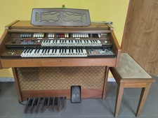 organo elettrico, Farfisa, usato in buone condizione, marrone, vintage,