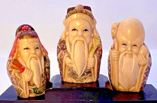 3 statuine asiatiche vintage