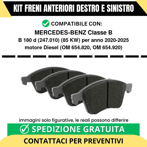 Pastiglie freno anteriori per - freno,