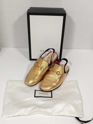 Ciabatte gucci oro per bambini - oro,