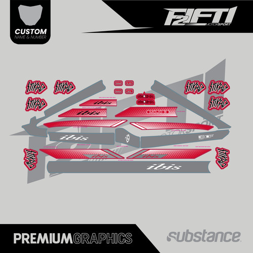 Kit grafica decalcomania ibis - kit,