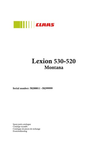 Catalogo ricambi claas - catalogo,
