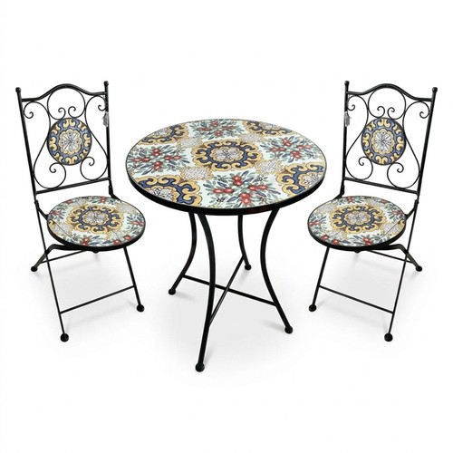 Set bistrot tavolo maioliche - set,