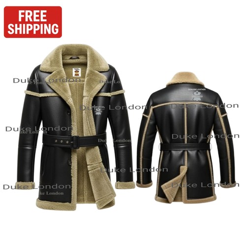 Cappotto lungo uomo - vera, pelle