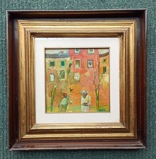 Roberto Fontirossi Olio Su Tavola Cm 25×25 Con Certificato