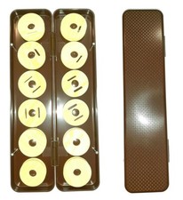 Scatola 12 Avvolgilenza Porta Finali da Pesca Surfcasting Bolentino Trota Lenze