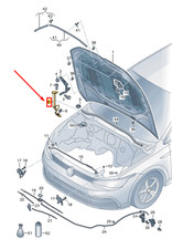 VW GOLF CD MK8 Cofano Attivo