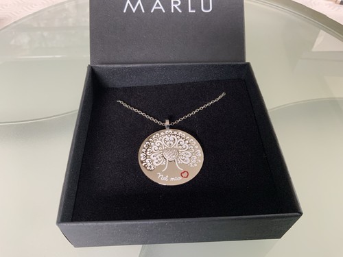 Collana con pendente albero - con,