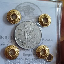 Moneta Repubblica Italiana 2 Lire 1958 R2 Bb Periziata Molto Rara