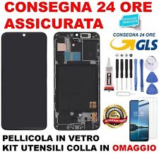 DISPLAY ORIGINALE LCD FRAME SAMSUNG GALAXY A40 SM A405 F TOUCH SCREEN VETRO NERO