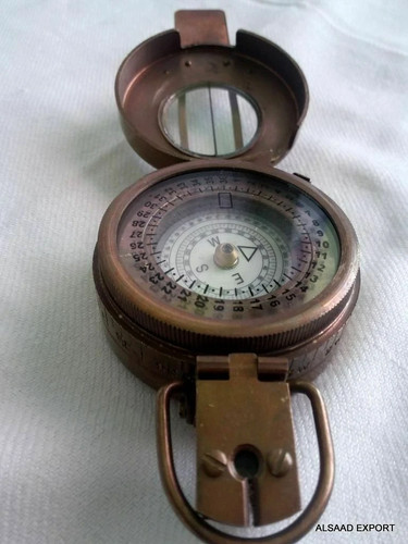 Bussola tascabile ottone