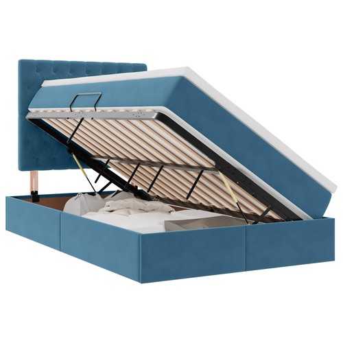 Letto con contenitore led - letto,