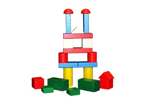 Gioco legno costruzioni - in,