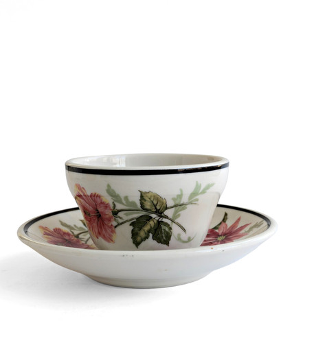 Piattino tazza brodo flora - , del