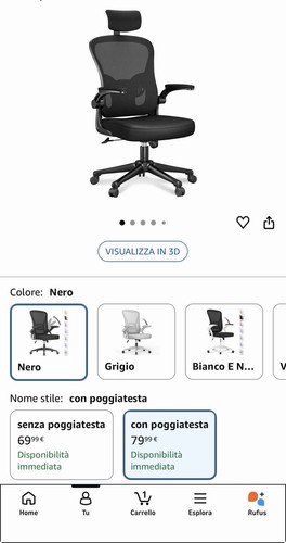 Sedia scrivania - da,