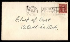 Mayfairstamps Canada 1941 Lethbridge to Olivet SD copertura posta aerea aau_26629