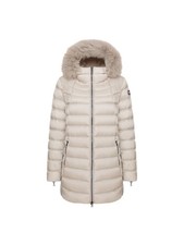 Piumino a trapezio con cappuccio, Colmar Originals da donna, colore canapa