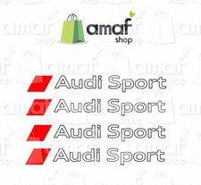 N4 Adesivi Audi Sport BIANCHI