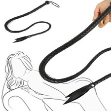 Frustino BONDAGE frusta sexy MISTRESS nero sculacciatore Sadomaso 120 cm FETISH