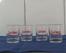 4x Bicchierini vetro Amaro Lucano Shot Breweriana bar liquore