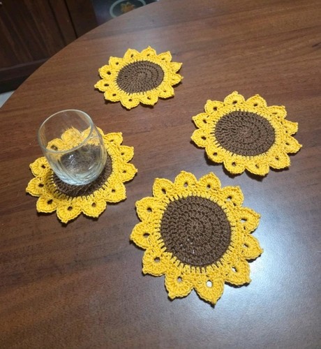 Sottobicchieri girasole - 4,