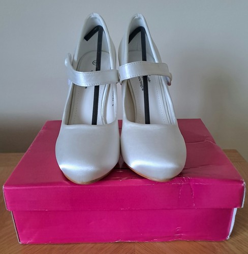 Shoe box vintage - avorio, raso