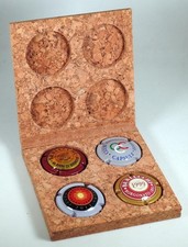 COFANETTO BERLUCCHI-CCC + 4 capsule spumante, capsula, placas de cava, mousseux