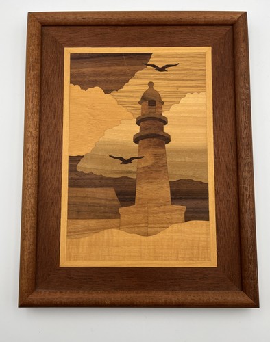 Vintage arte intarsio - , legno