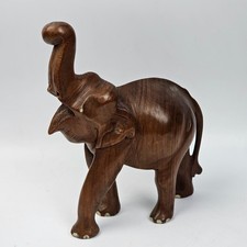 Antica Scultura Elefante Legno