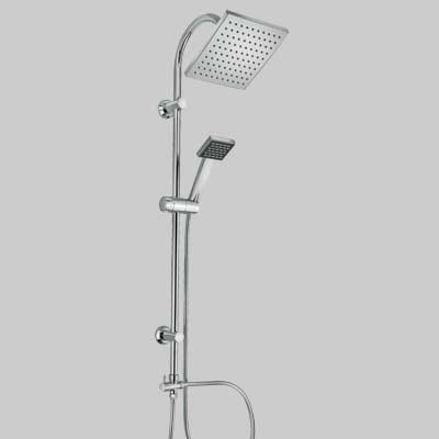 Set colonna quadra cromata - c3,