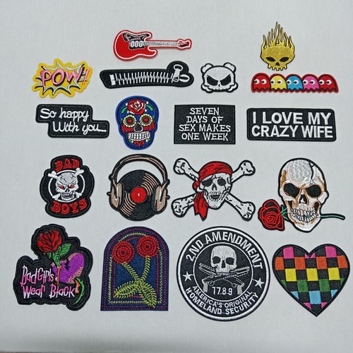 Pezzi mix toppe ricamate - pezzi,