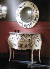 COMO' DECORATO A MANO DIPINTO