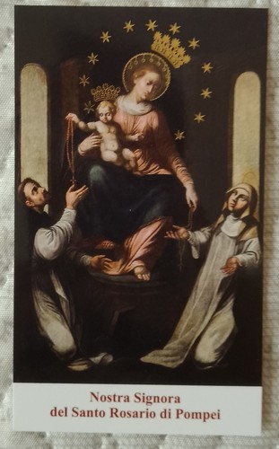 Santino madonna del rosario - del, di