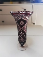 Vaso Vintage Cristallo di Boemia Rosso