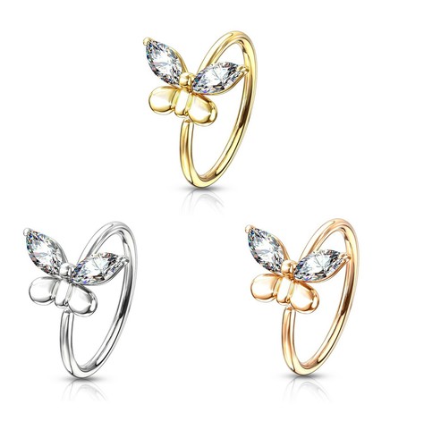 Zirconi farfalla pieghevole - farfalla,