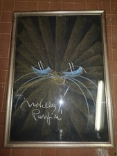 NOVELLA PARIGINI, GATTO GESSETTO SU CARTONCINO 50X70 CON CORNICE