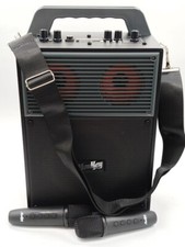 Moukey Impianto karaoke, altoparlante portatile Bluetooth con cinghia e luci