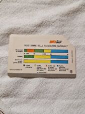 SCHEDA TELEFONICA  RARA SIP CARTA LIRE  5000 scadenza 31 12 89 1989 Fasce Orarie