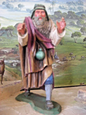 grande statuina presepe, legno