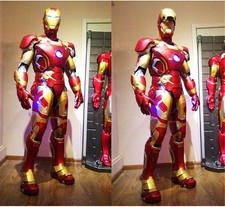 Tuta indossabile Iron Man Armor EVA bianca modello oggetti di scena COS tuta indossabile fatta a mano